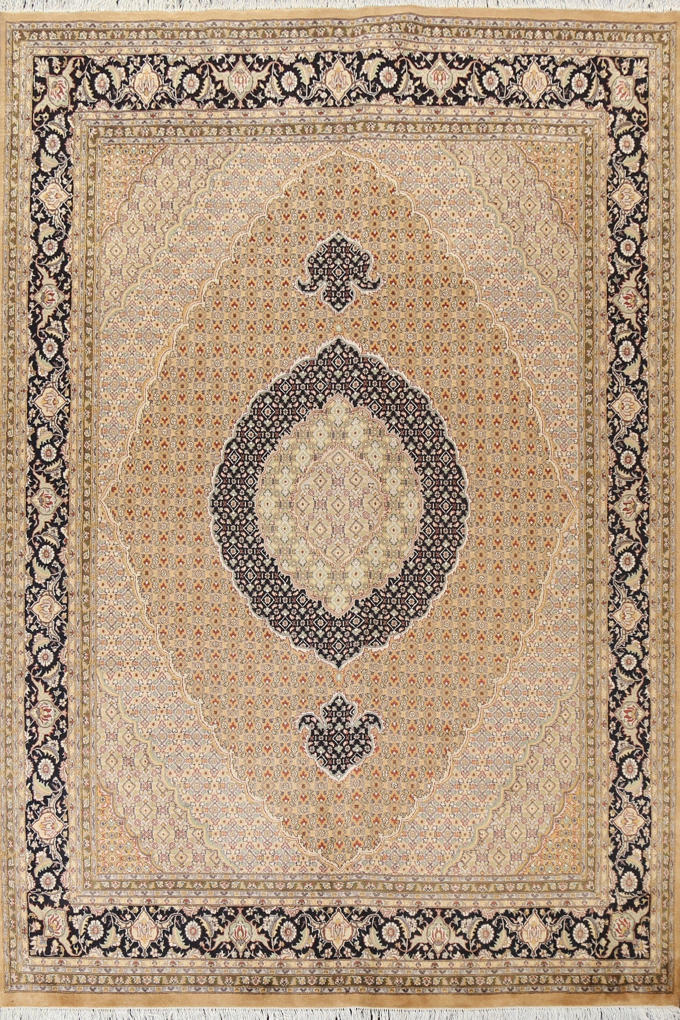 Vegetable Dye Tabriz Mahi Persian Area Rug 8x10