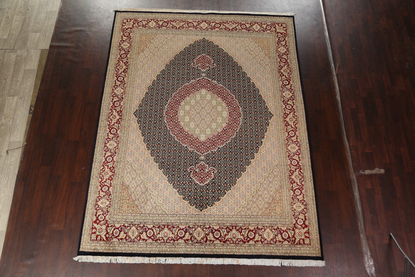 Vegetable Dye Tabriz Mahi Persian Area Rug 8x10