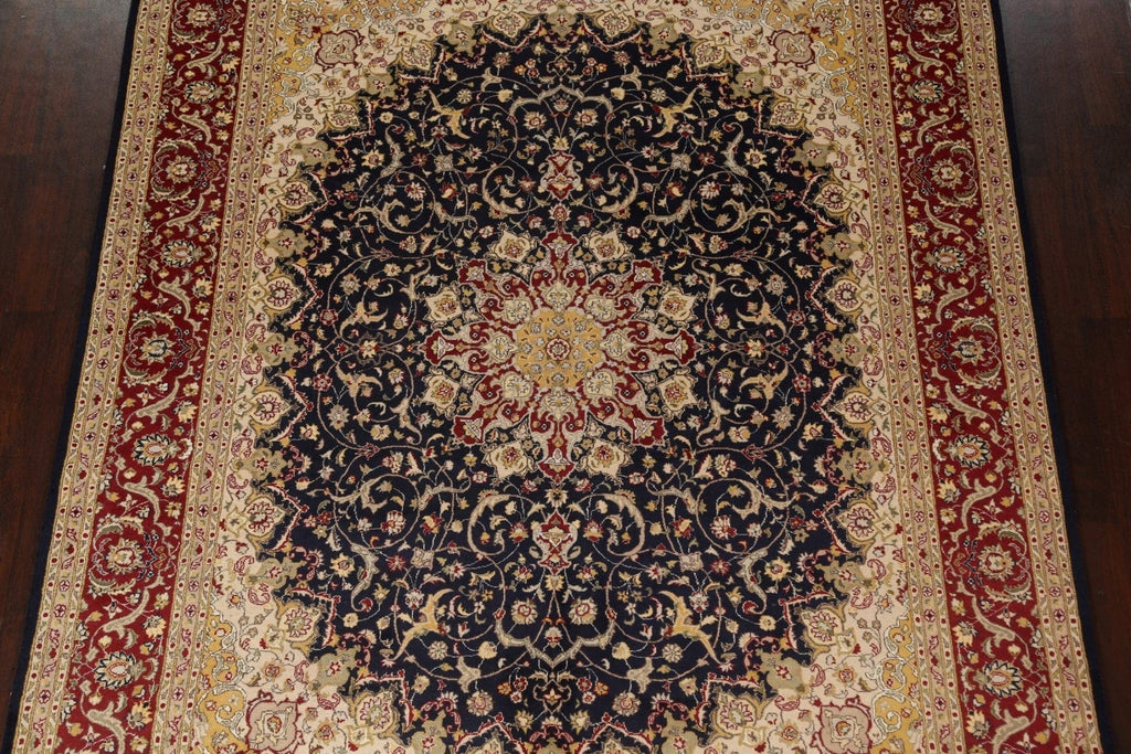 Vegetable Dye Tabriz Wool/ Silk Area Rug 8x10