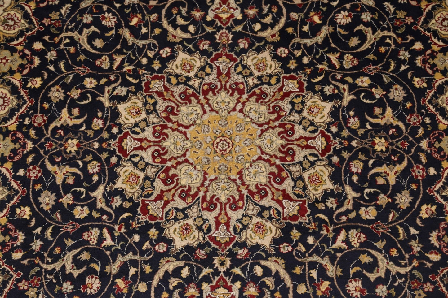 Vegetable Dye Tabriz Wool/ Silk Area Rug 8x10