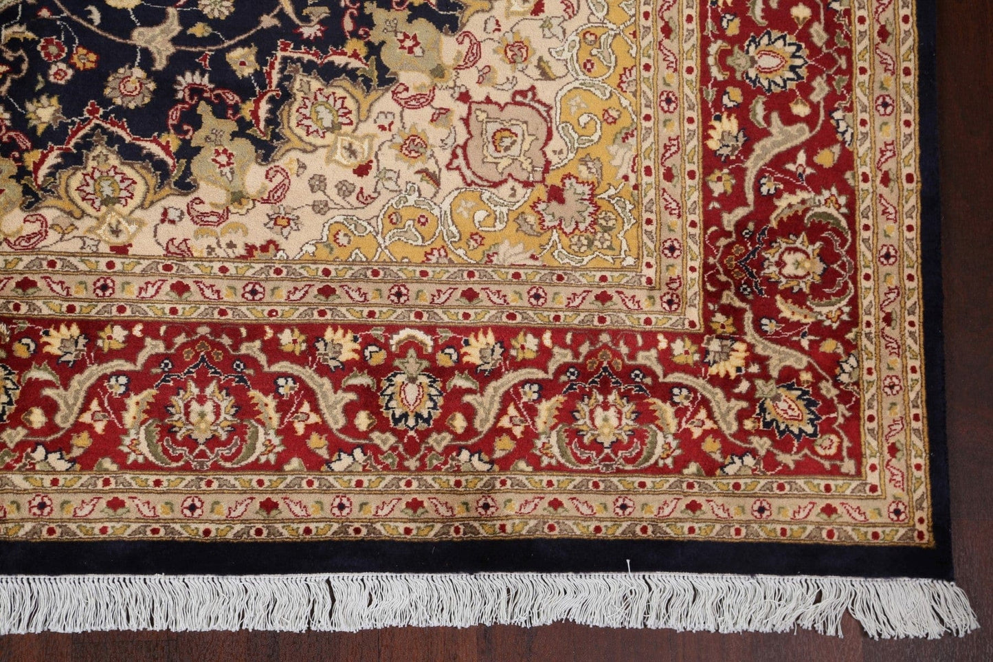 Vegetable Dye Tabriz Wool/ Silk Area Rug 8x10