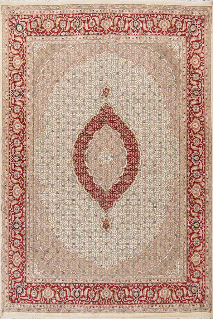 Vegetable Dye Tabriz Mahi Persian Area Rug 8x10