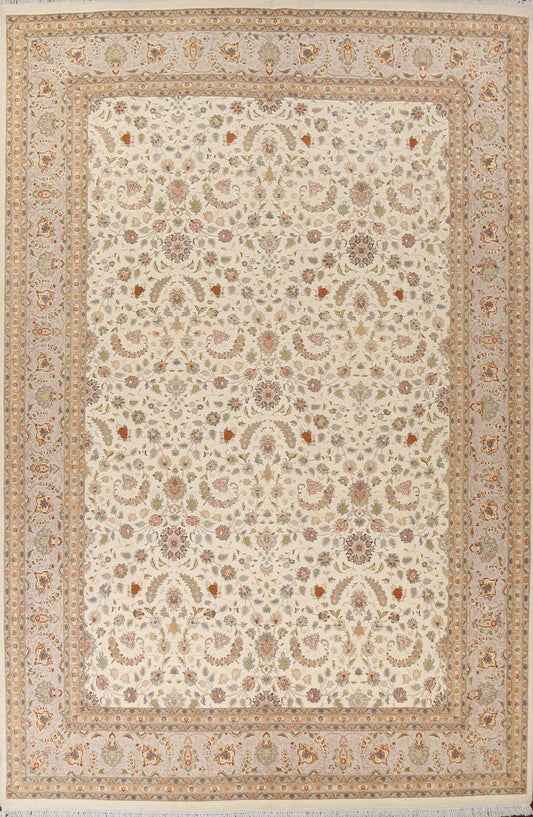 Vegetable Dye Tabriz Wool Handmade Rug 10x15