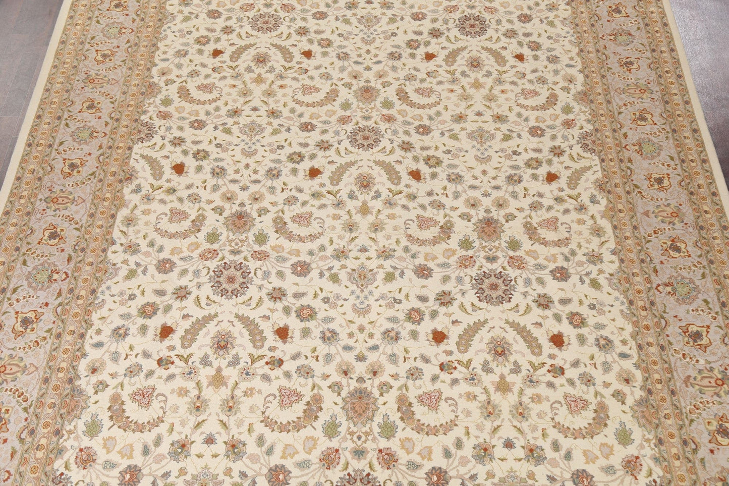 Vegetable Dye Tabriz Wool Handmade Rug 10x15