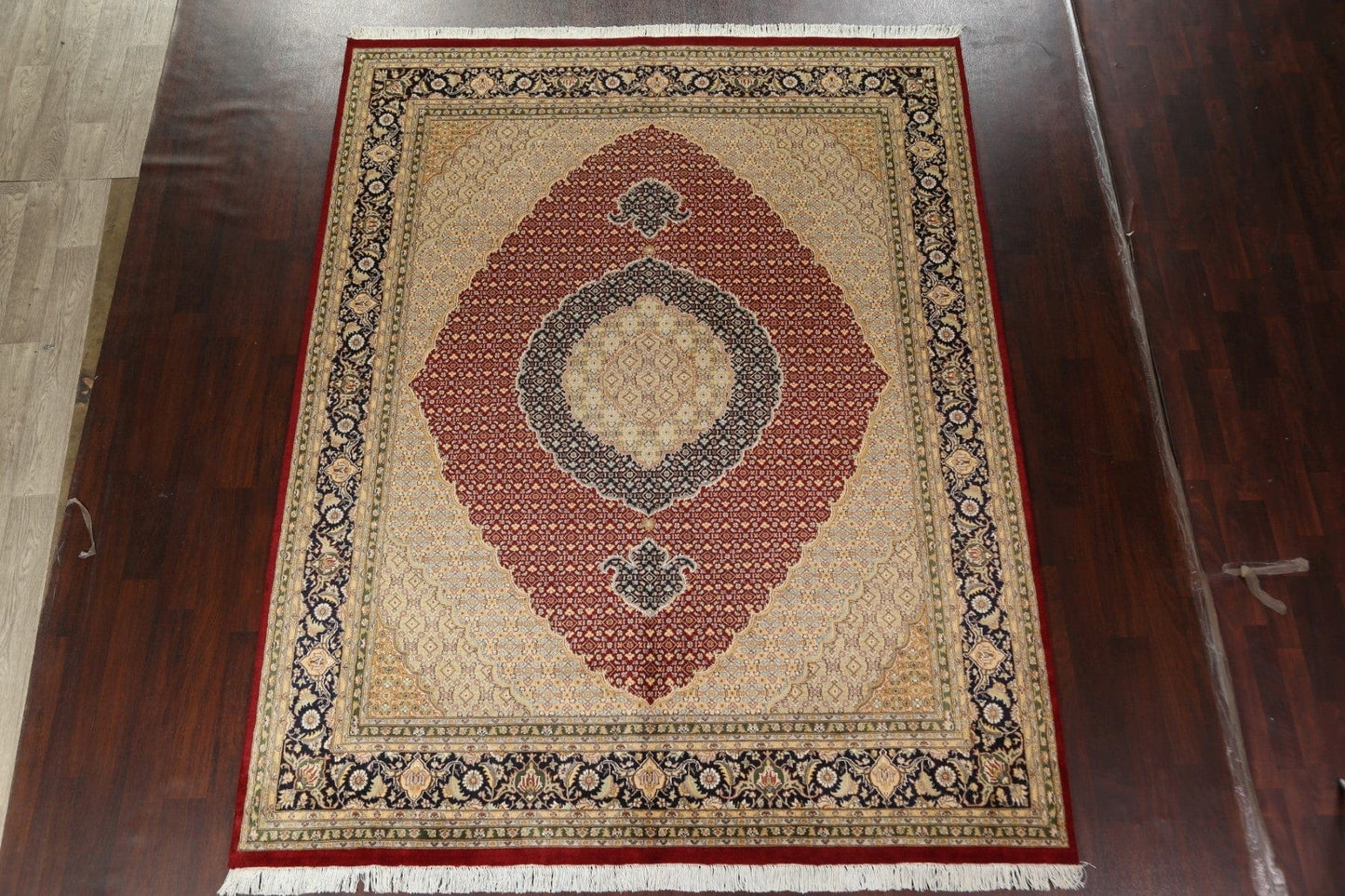 Vegetable Dye Tabriz Mahi Persian Area Rug 8x10