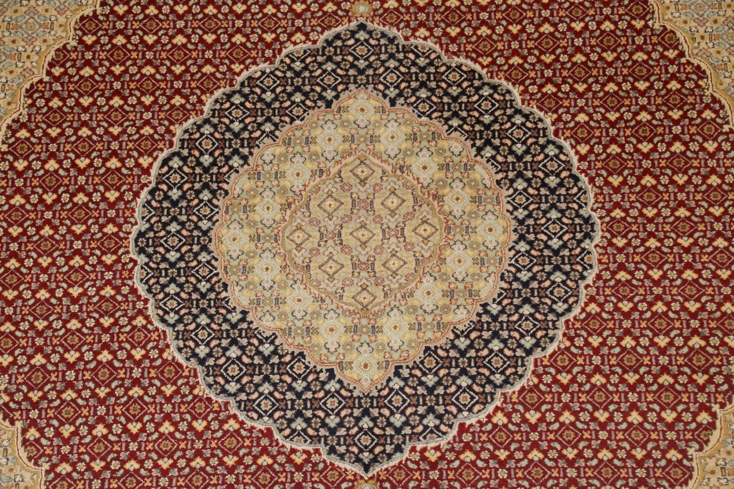 Vegetable Dye Tabriz Mahi Persian Area Rug 8x10