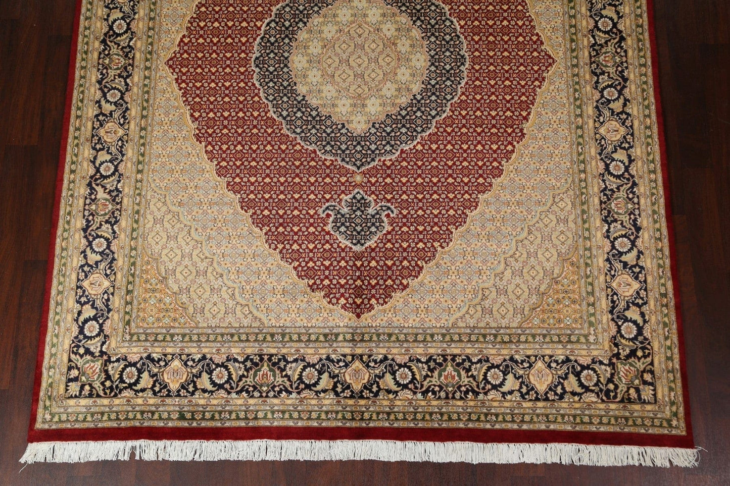 Vegetable Dye Tabriz Mahi Persian Area Rug 8x10