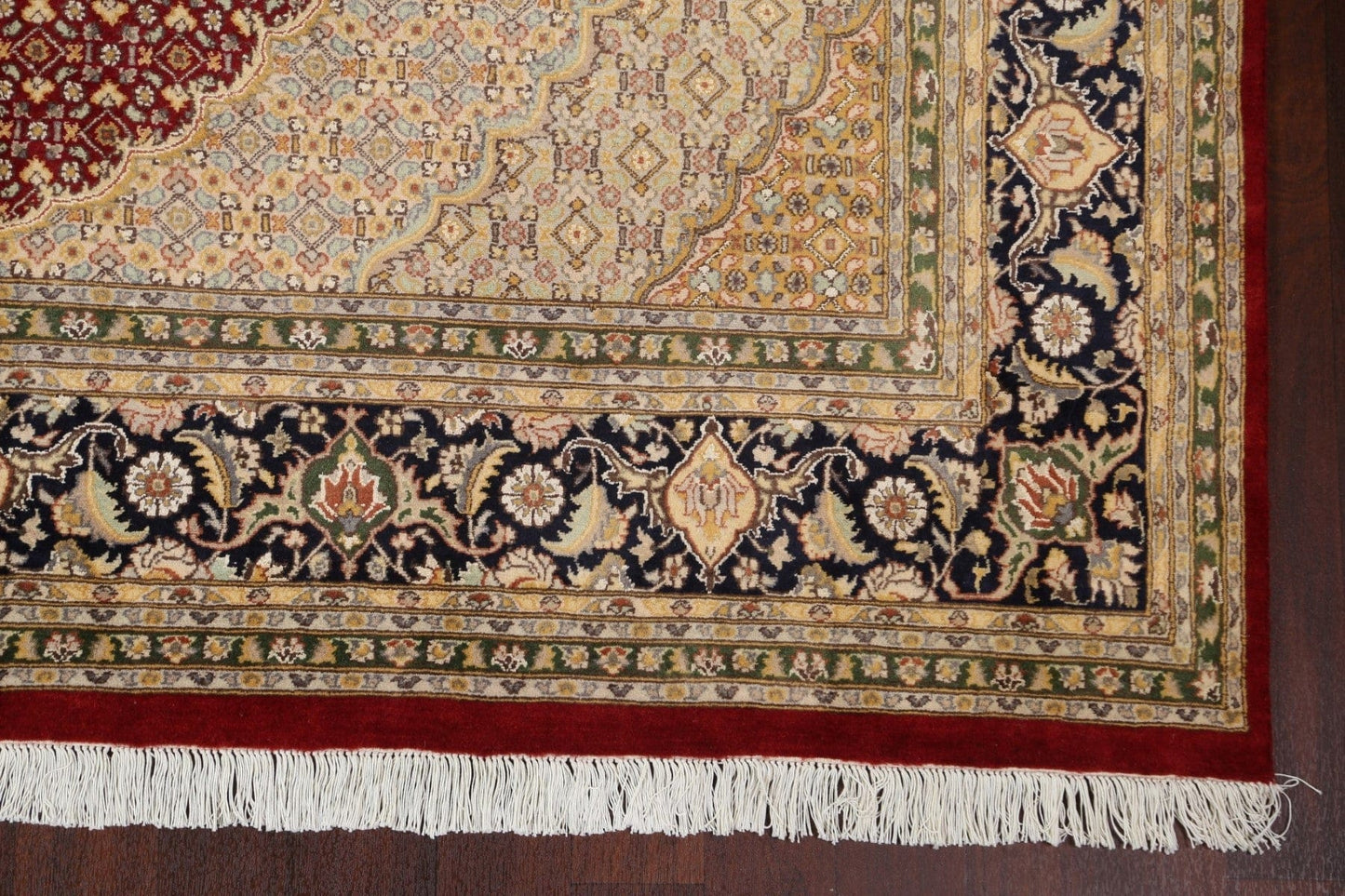 Vegetable Dye Tabriz Mahi Persian Area Rug 8x10