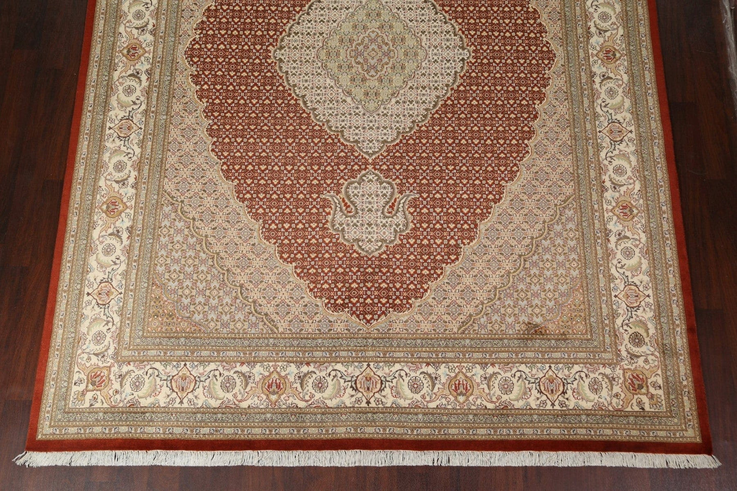 Vegetable Dye Tabriz Mahi Persian Area Rug 9x12