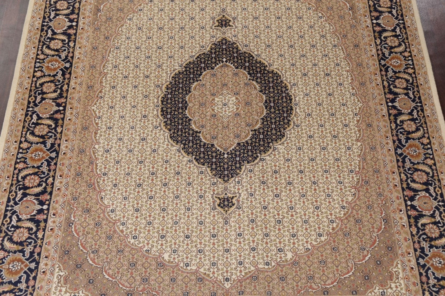 Vegetable Dye Tabriz Mahi Persian Area Rug 8x10