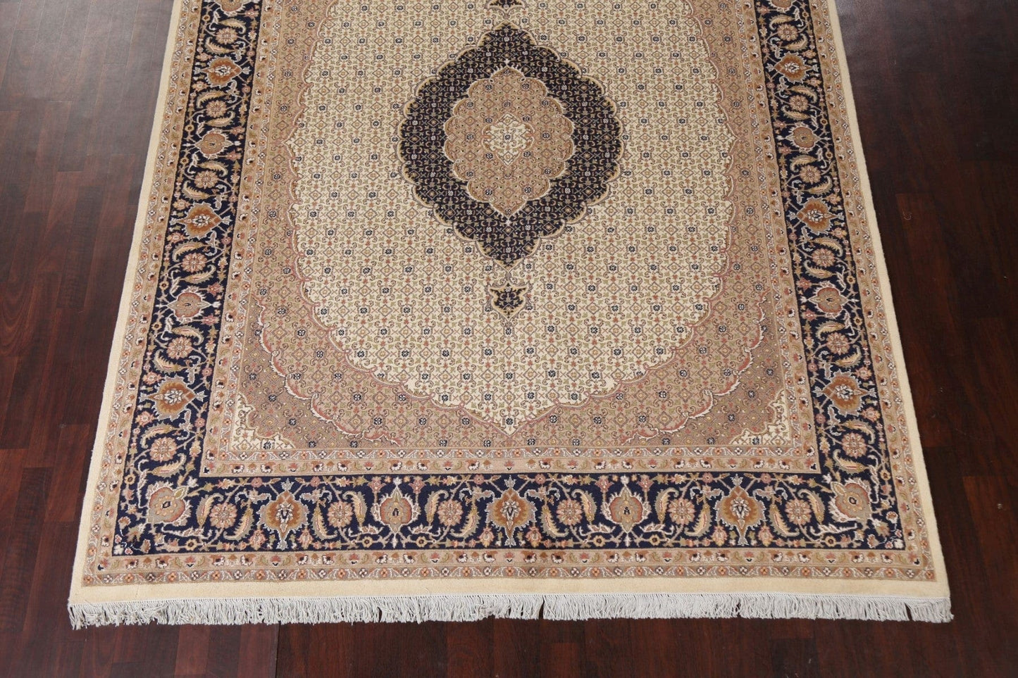 Vegetable Dye Tabriz Mahi Persian Area Rug 8x10