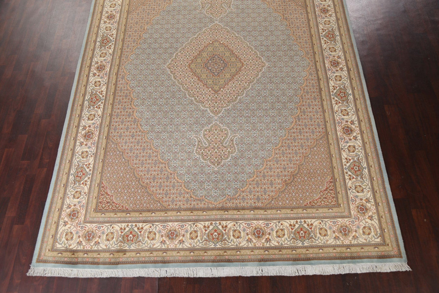 Vegetable Dye Tabriz Mahi Persian Area Rug 9x13