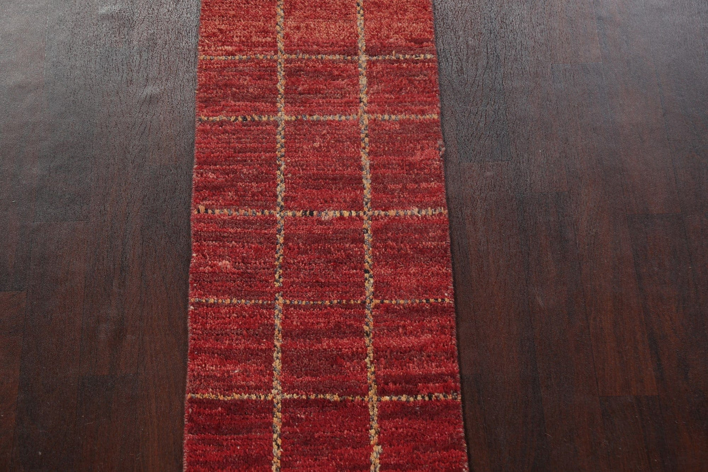 Handmade Moroccan Wool Runner Rug 2x17