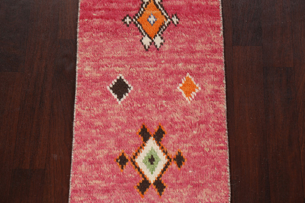 Tribal Moroccan Handmade Runner Rug 2x9