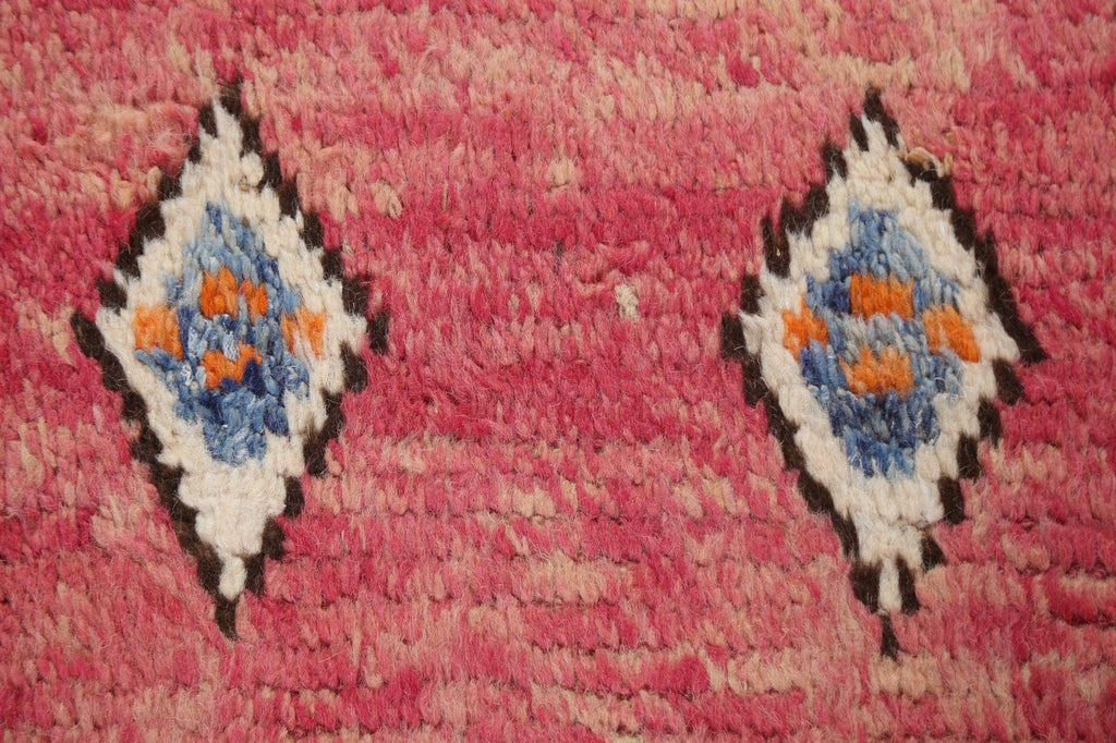 Tribal Moroccan Wool Runner Rug 2x9