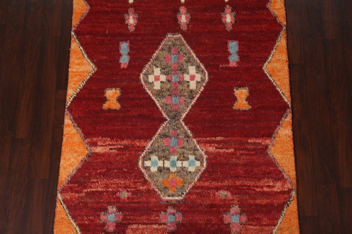 Geometric Moroccan Wool Area Rug 5x8