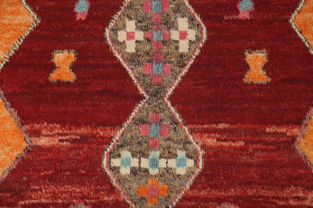 Geometric Moroccan Wool Area Rug 5x8