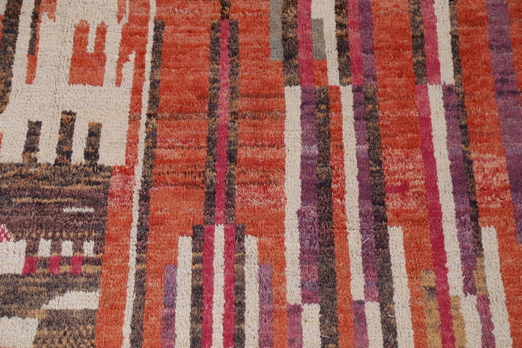 Wool Moroccan Handmade Area Rug 8x11