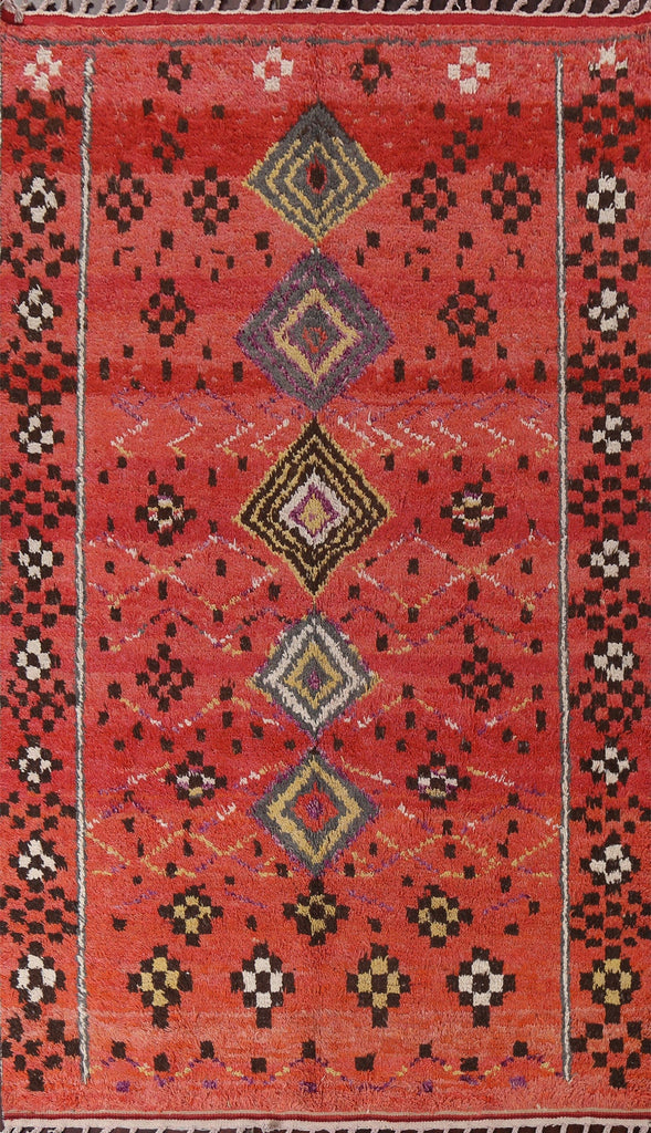 Geometric Moroccan Handmade Area Rug 7x11