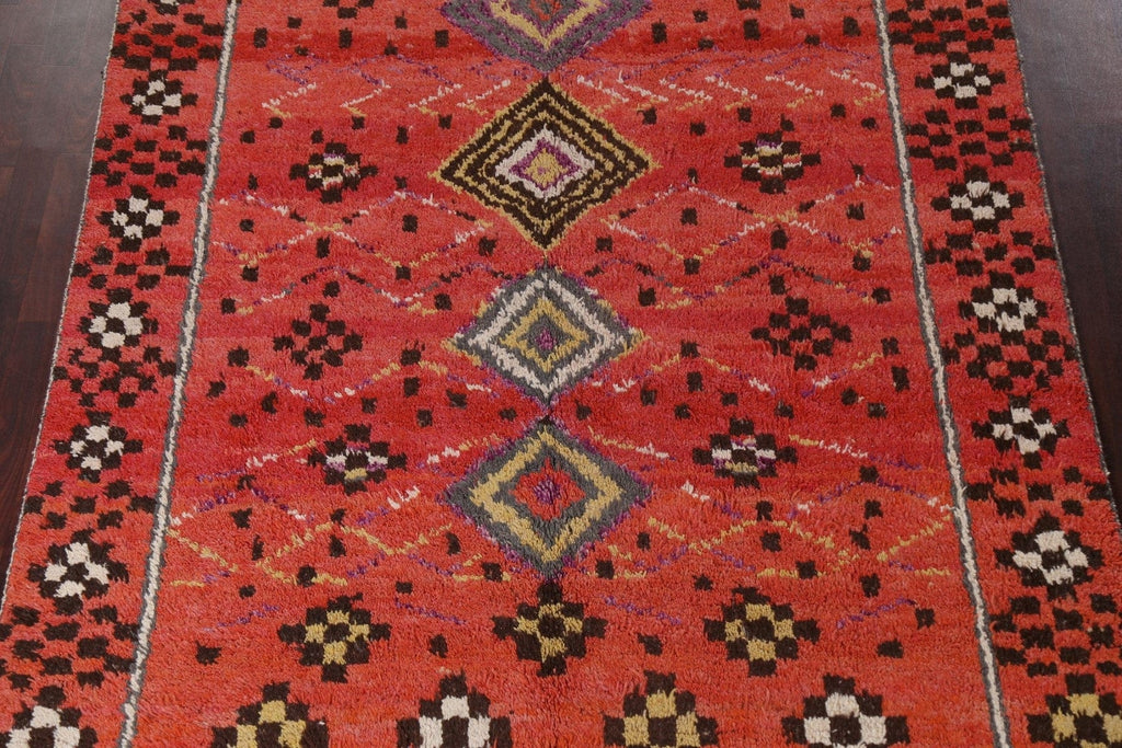 Geometric Moroccan Handmade Area Rug 7x11