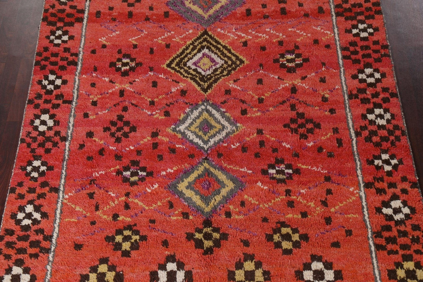 Geometric Moroccan Handmade Area Rug 7x11