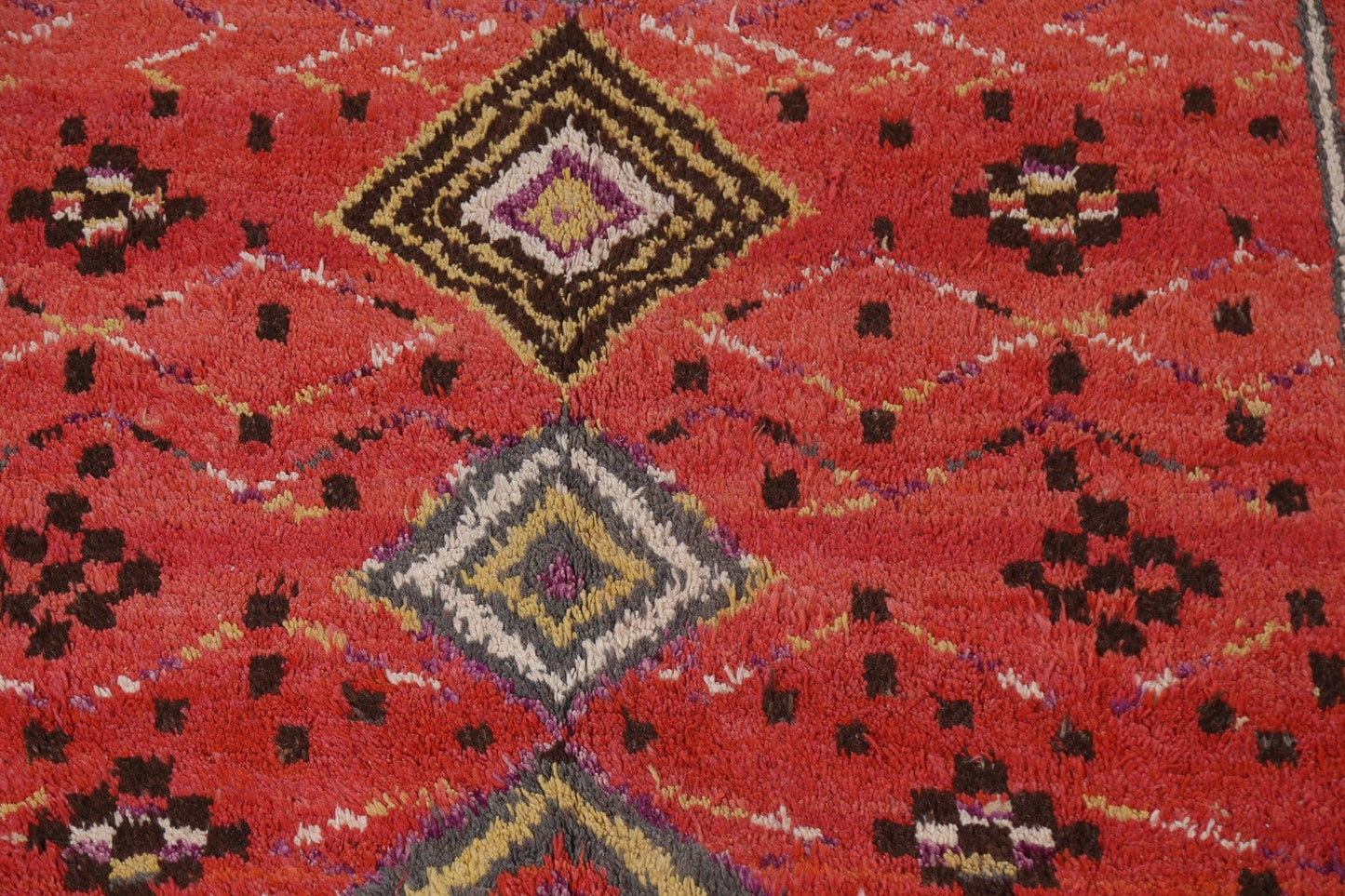 Geometric Moroccan Handmade Area Rug 7x11