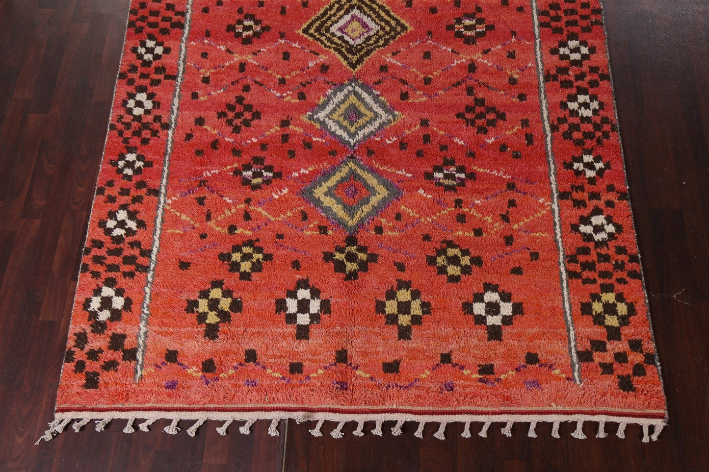 Geometric Moroccan Handmade Area Rug 7x11