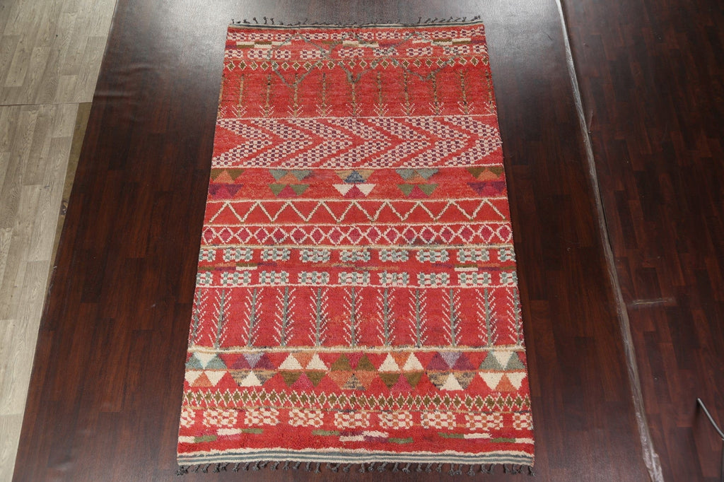 Wool Moroccan Handmade Area Rug 7x11