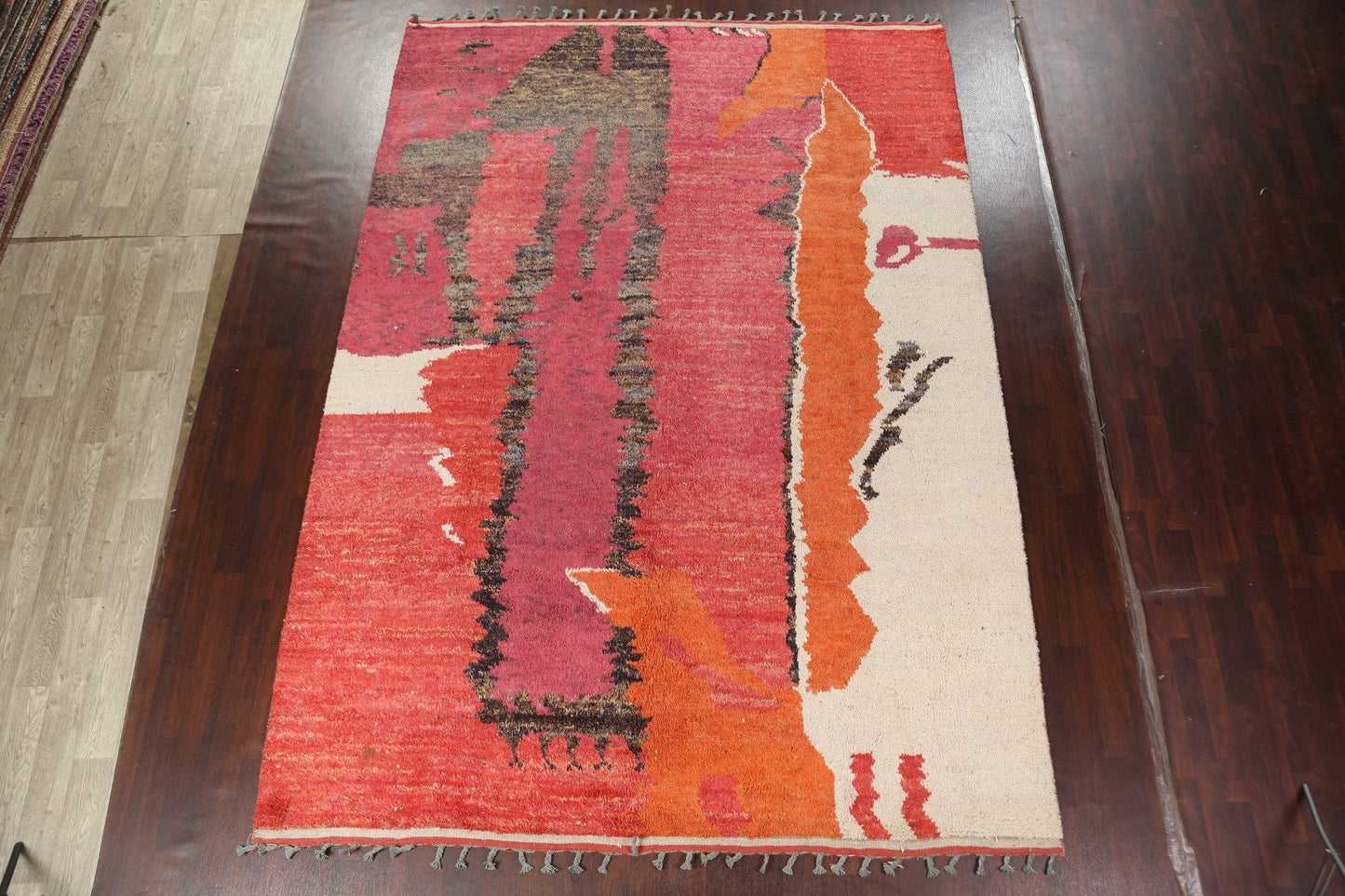 Abstract Moroccan Handmade Area Rug 9x13