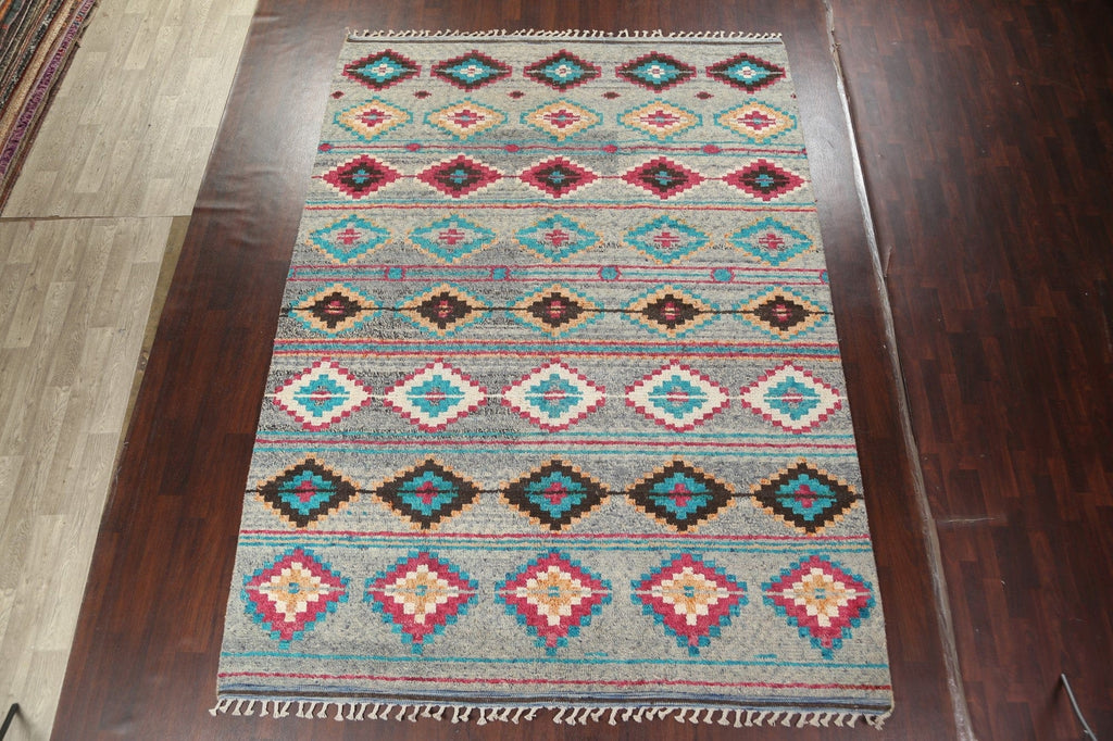 Geometric Moroccan Handmade Area Rug 9x13