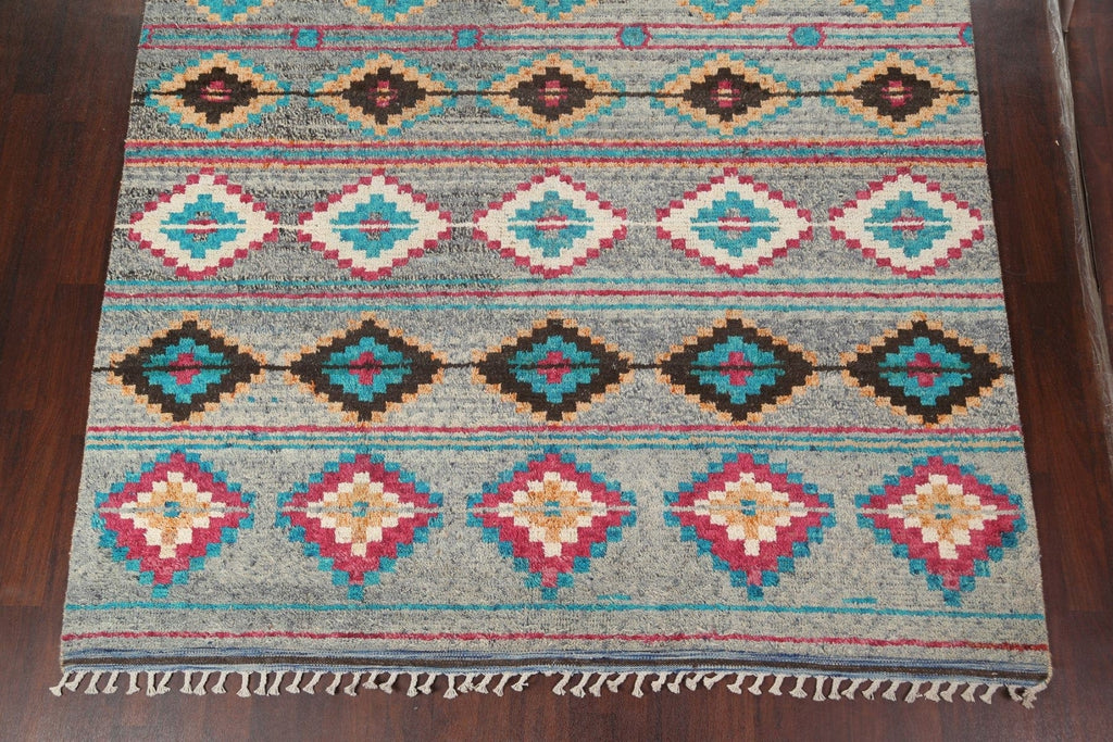 Geometric Moroccan Handmade Area Rug 9x13