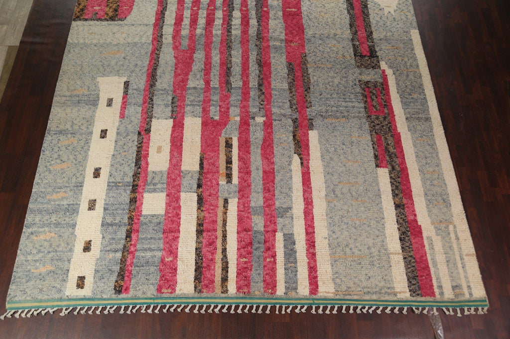 Abstract Moroccan Wool Handmade Rug 12x18