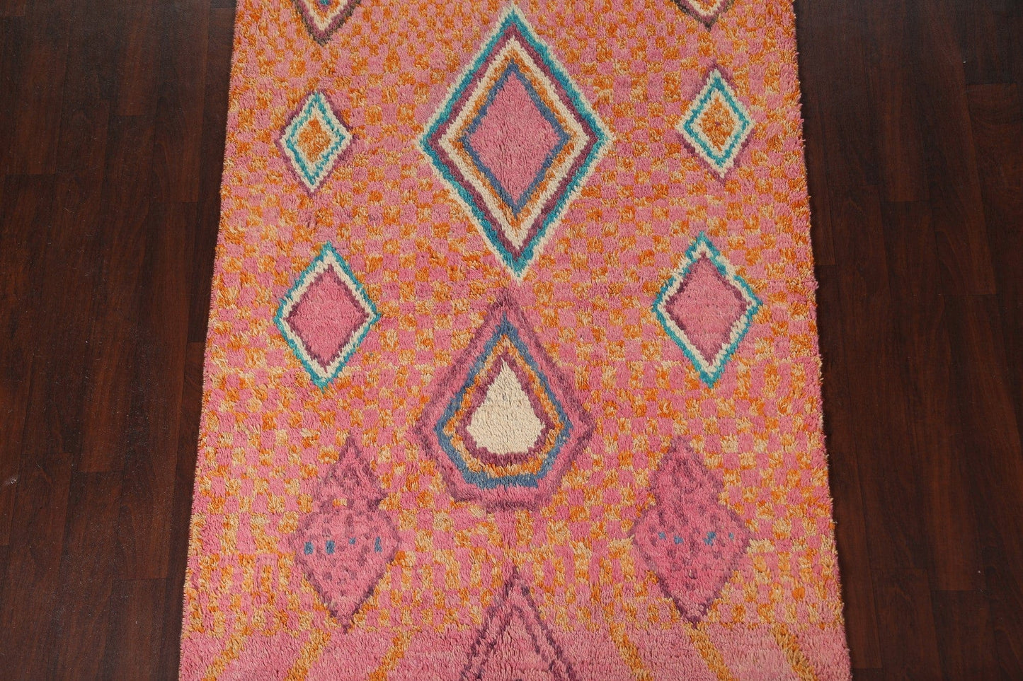 Geometric Moroccan Handmade Area Rug 5x9