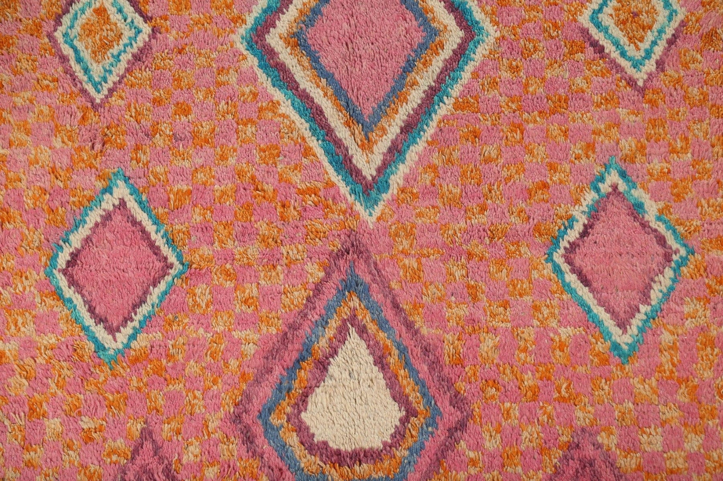 Geometric Moroccan Handmade Area Rug 5x9