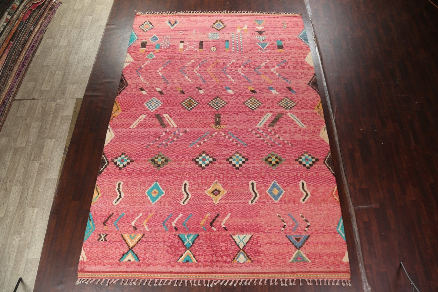 Tribal Moroccan Handmade Wool Rug 10x15