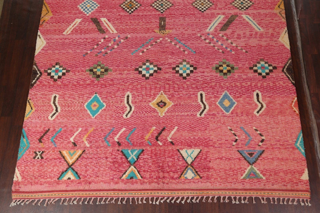 Tribal Moroccan Handmade Wool Rug 10x15