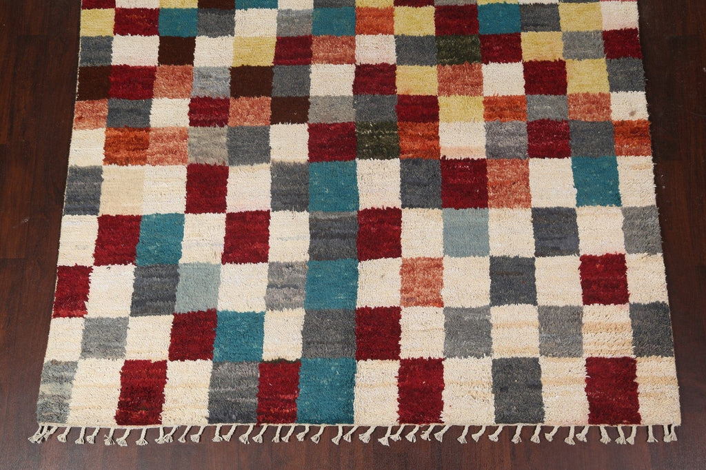 Checkered Moroccan Handmade Area Rug 8x10