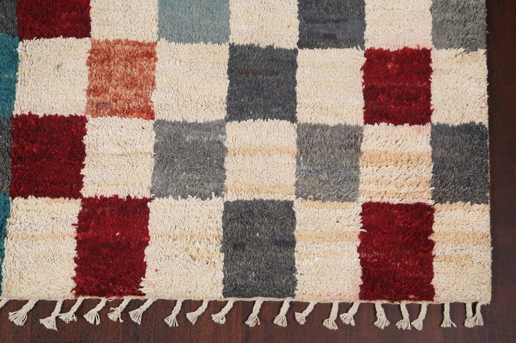 Checkered Moroccan Handmade Area Rug 8x10