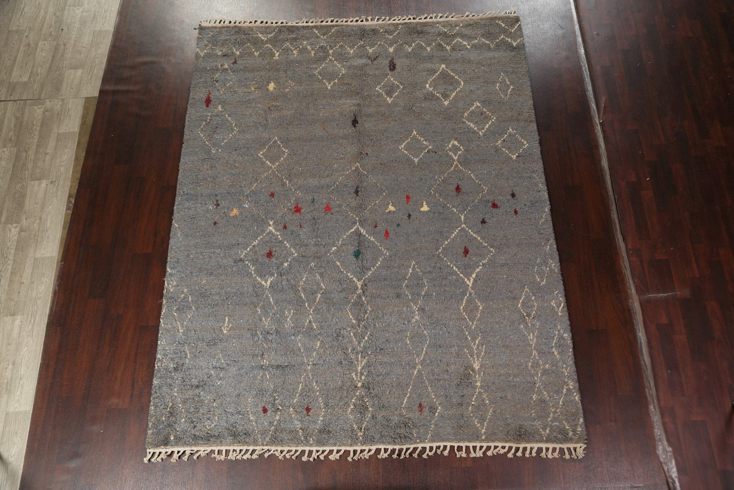 Geometric Moroccan Wool Area Rug 8x10