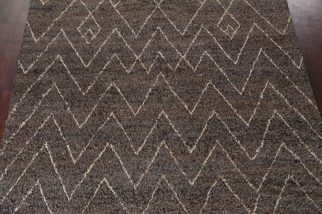 Chevron Moroccan Oriental Area Rug 9x13