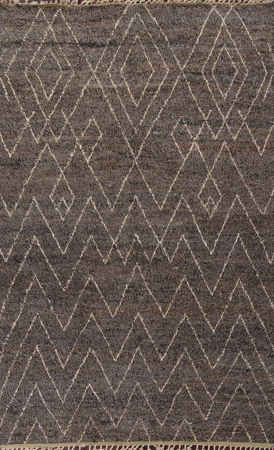 Chevron Moroccan Oriental Area Rug 9x13