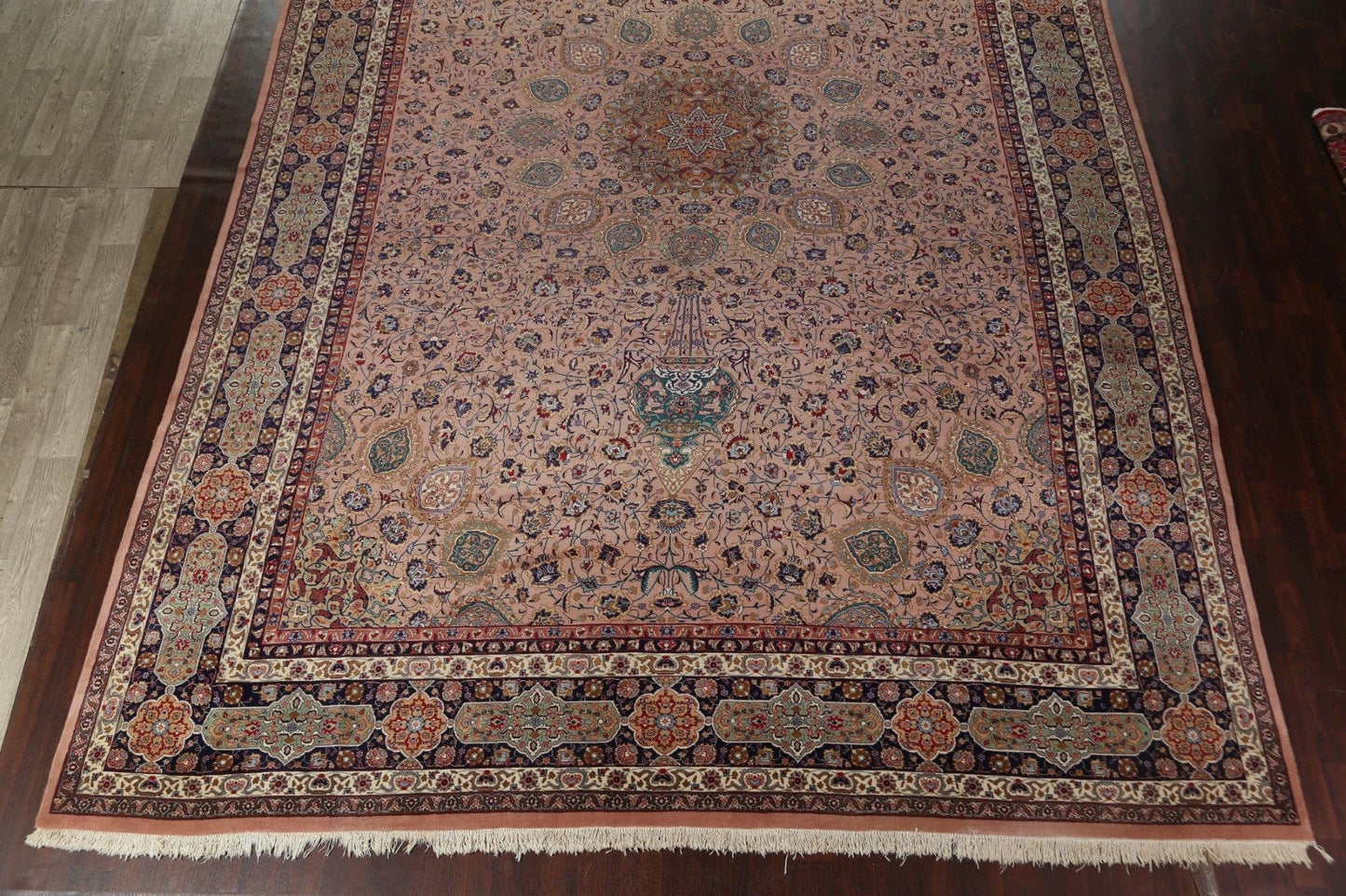 Vegetable Dye Tabriz Persian Area Rug 13x19