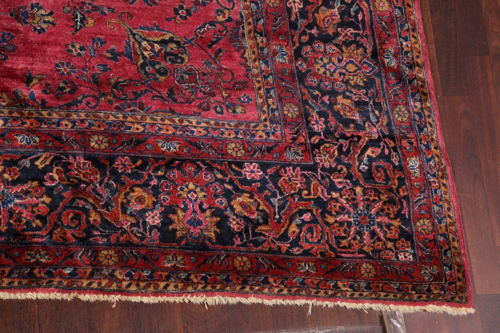 Antique Large Sarouk Vegetable Dye Persian Rug 12x20