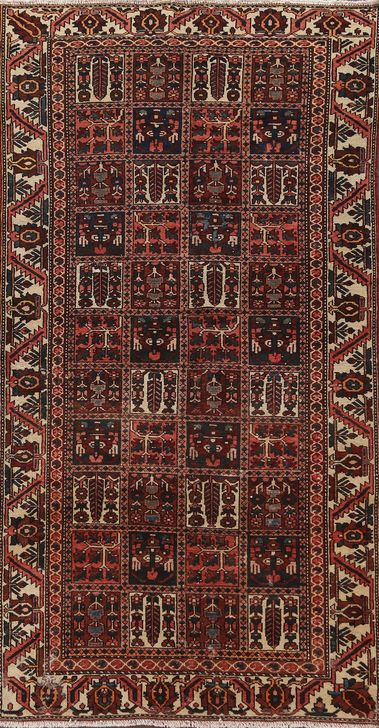 Garden Design Bakhtiari Persian Area Rug 5x10