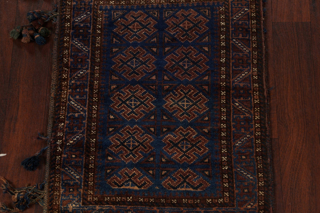 Antique Saddle Bag Oriental Wool Handmade Rug 2x3