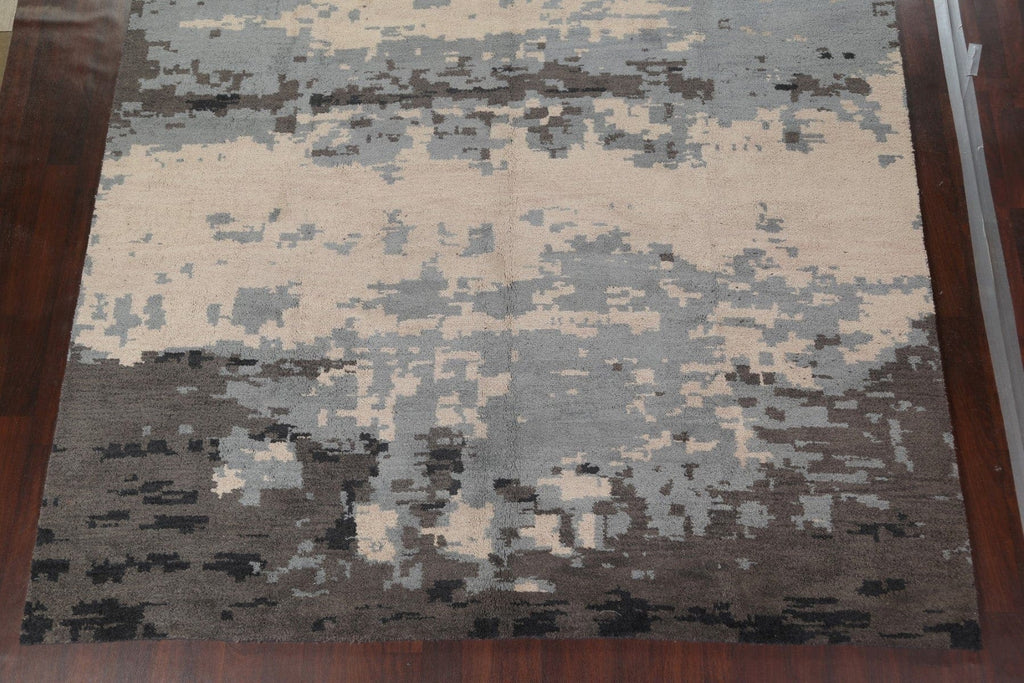 Modern Abstract Wool Area Rug 10x13