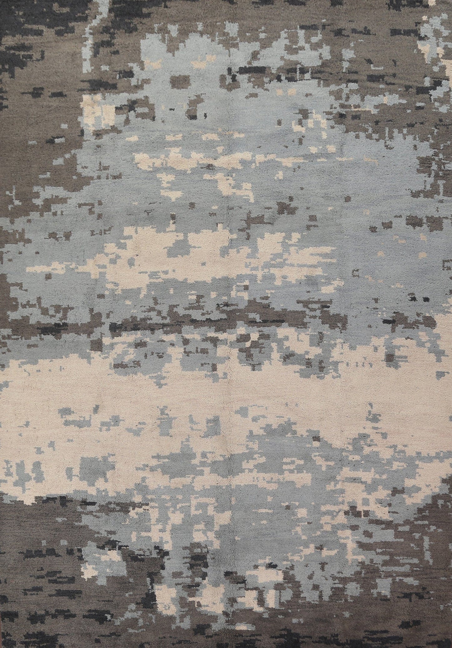 Modern Abstract Wool Area Rug 10x13