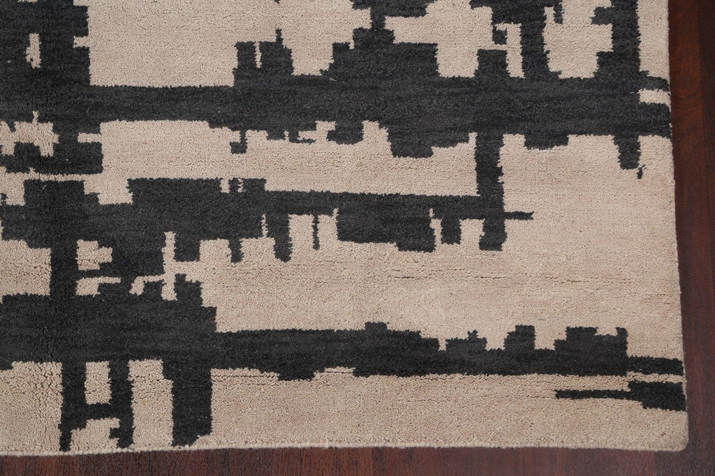 Modern Abstract Wool Area Rug 8x10