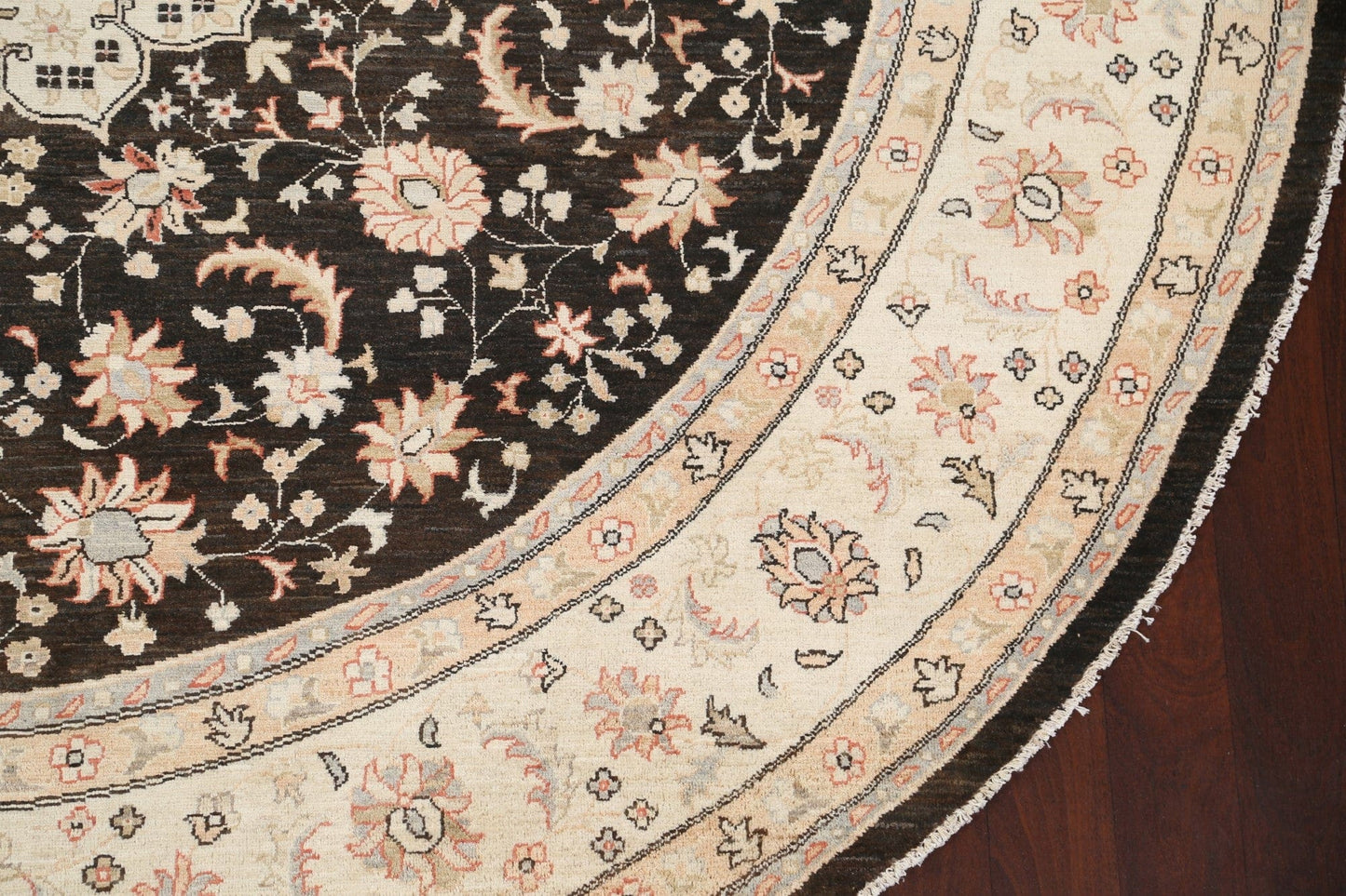 Wool Oushak Chobi Oriental Round Rug 10x10