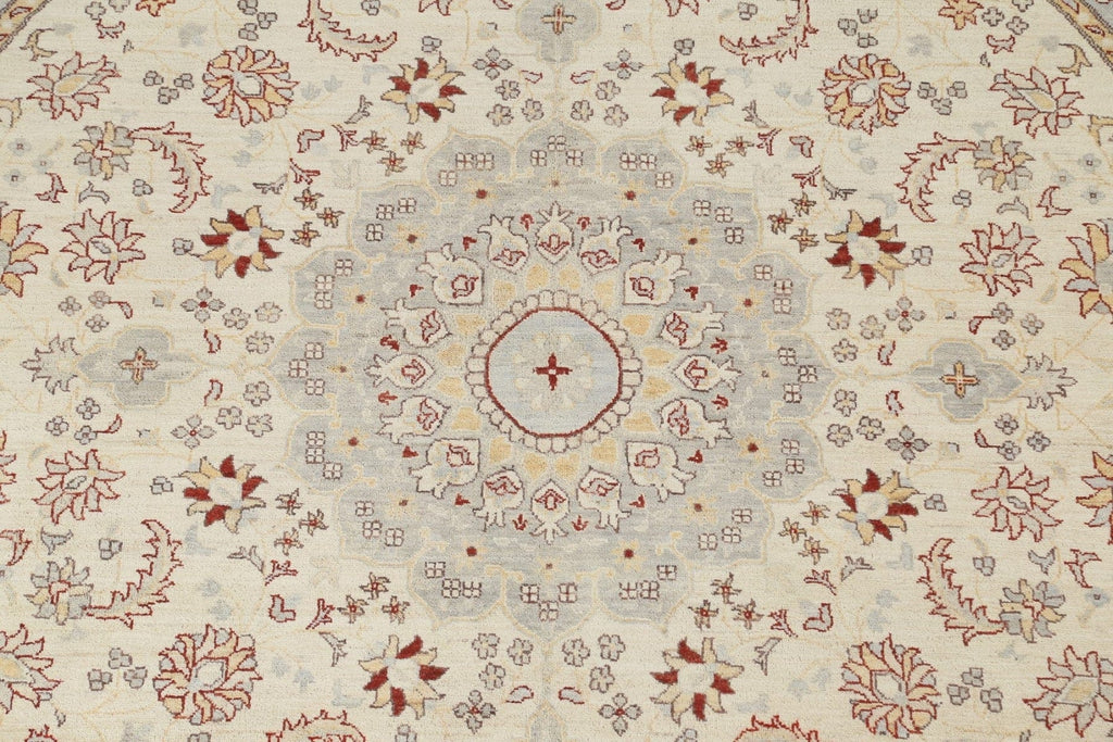 Round Oushak Chobi Oriental Area Rug 10x10